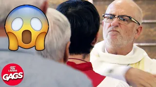 Priest Slaps People At Church | Just For Laughs Gags