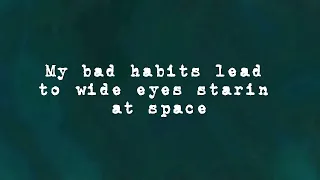 Ed Sheeran Bad habits ft bring me the horizon lyrics video