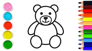 How to draw a teddy bear | Как нарисовать МИШКУ Супер Легко за 10 секунд | Ayiq rasmini chizish
