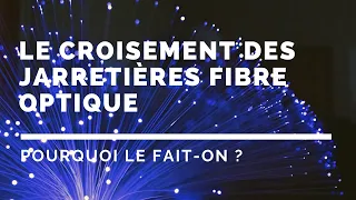 Le croisement des jarretières fibre optique