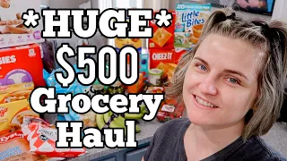 HUGE $500 GROCERY HAUL | WALMART & SAM'S CLUB HAUL | FAMILY OF 6 GROCERY HAUL | MEGA MOM
