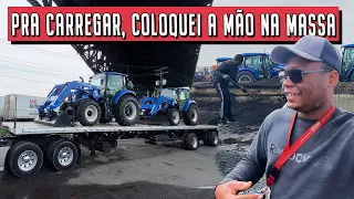 PARA CARREGAR ESSES TRATORES, EU MESMO TIVE QUE COLOCAR A MÃO NA MASSA