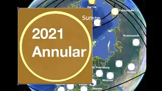 Annular Solar Eclipse • 2021 June 10 • Animation