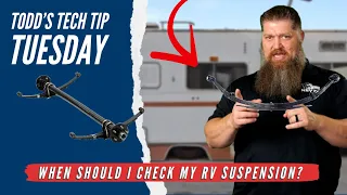 When should I check my RV suspension?