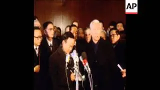 SYND 17 12 73 LE DUC THO PRESS CONFERENCE ON PEACE VIOLATIONS