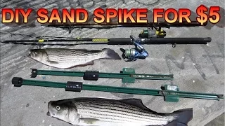 How to Make a Fishing Sand Spike/Rod Holder for $5!!!