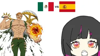 Doblaje latino vs España de:"Yo soy el León del orgullo, Escanor"// #Hanayomeguri