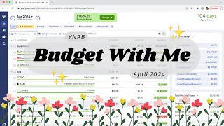 YNAB Budget With Me | April Paycheck #2