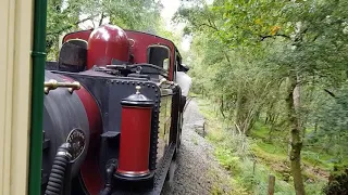 Merddin Emrys climbing out of Beddgelert on the Welsh Highland Railway