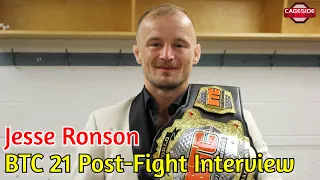 Jesse Ronson on BTC 21 title win, wanting to hit 50 pro fights, BKFC to Canada?