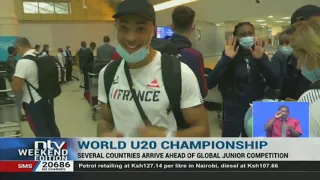 Contestants of the World Athletics U20 Championships stream into the country