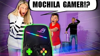 DESCUBRIMOS LA MOCHILA GAMER SECRETA DE NICO QUE OCULTO EN NUESTRAS VACACIONES!