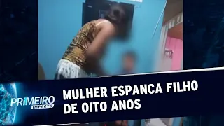 Criança de 8 anos é espancada pela mãe em vídeo divulgado na internet | Primeiro Impacto (20/09/19)