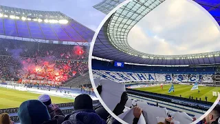 Berlin Derby - Hertha Berlin v Union Berlin at the Olympiastadion 28/01/2023