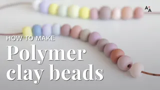 How to make polymer clay necklace | Tutorial