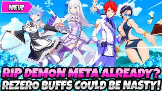 *RIP DEMON META ALREADY!?* RE:ZERO BUFFS COULD ACTUALLY MAKE THEM EVEN MORE BROKEN (7DS Grand Cross)