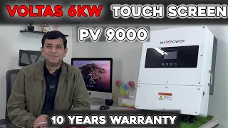 Pakistan First Ip 65 PV9000 Watt With Touch Display | 48 Volts| 6 Kw Solar Inverter