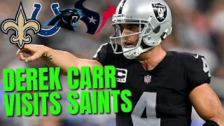 Derek Carr Visiting Saints