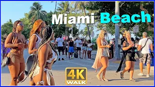 【4K】WALK OCEAN DRIVE South Beach Miami Florida 4k video HDR