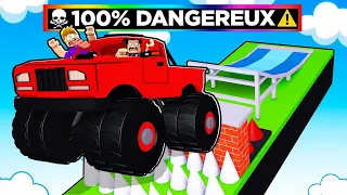 SAUTER EN VOITURE à 350 Km/h !!! 😱🚚 ROBLOX TRUCK OBBY