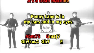 Penny Lane Beatles mizo leadvocal no back vocals  lyrics chords cover