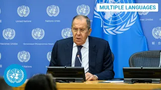 Russia on Ukraine, Armenia-Azerbaijan conflict, & other topics | Press Conference | United Nations