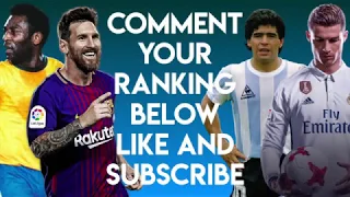 Top 10 Football Players in Histoy · Ranking from WORST TO BEST