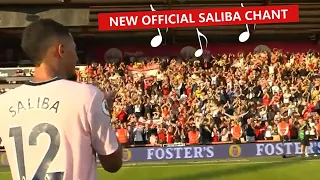 🎵Arsenal Fans Invent New Chant for Saliba against Bournemouth | Saliba Chant, Sang for 90 mins😱