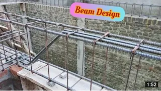Design of beam for 9×12| Rcc slab beam Reinforcement