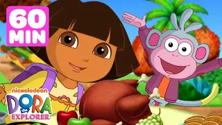 Dora the Explorer Thanksgiving Marathon! 🦃 1 Hour Compilation | Dora & Friends