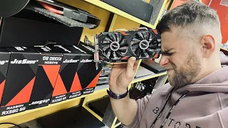 Купил 10 китайских RX580 JieShuo, а они все оказались ужарены! 🤬 Продаю по 6000 рублей! Не берите!