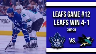 Maple Leafs beat the Sharks 4-1! (Oct 25th 2019)