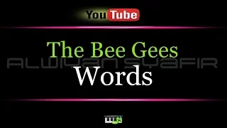 Karaoke The Bee Gees - Words