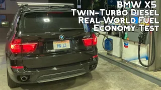 BMW X5 xDrive35d Twin-Turbo Diesel Real World Highway MPG Test