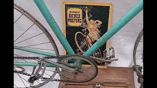 ADOLFO PULIDO., COLLEZIONE:VINTAGE TRACK BICYCLE. FRENCH FRAME SET NERVEX LUGS. BARN FIND!.