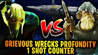 General Grievous Malevolence Wrecks 7 Star Profundity - New 1 Shot Counter  - SWGoH