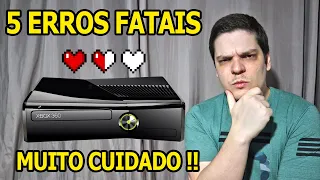 5 ERROS/HÁBITOS QUE VOCÊ COMETE EM SEU XBOX 360 QUE VAI ACABAR COM A VIDA DELE MUITO MAIS RÁPIDO 😢😢😢