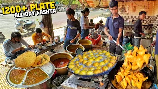 Delhi Street Food EAST DILLI DEEWANAPAN 😍 Nagpal Chole Bhature, Multani Moth Kachori Sri Ram Samose