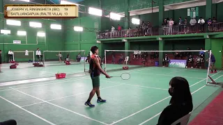 Badminton U-19 BS Final | Joseph VL Ringngheta vrs Saitluangpuia | MBA Official Championship 2021