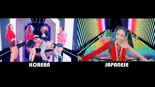 BLACKPINk - AS IF IT'S YOUR LAST - FULL MV(JAPANESE VS KOREAN) - Comparison