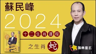 蘇民峰 2024龍年十二生肖運程之生肖蛇 #2024龍年運程 #桃花 #貴人