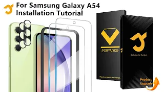 Samsung Galaxy A54 Screen Protector Installation