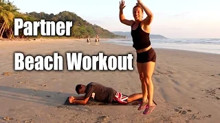 Surf Fitness Circuit - Beach Partner Workout 10 min Burner