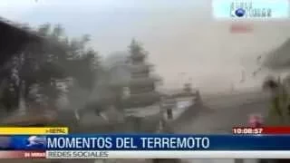 Imágenes del momento del terremoto en Nepal / CABLENOTICIAS