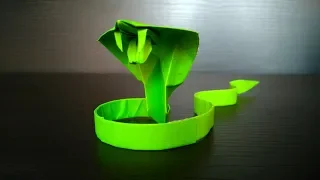Origami Snake. How to make a paper snake. Fast and easy