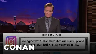 Terms Of Service: Tinder, Instagram Edition | CONAN on TBS