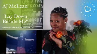 AJ McLean "Lay Down Beside Me" Backstreet Boys Solo Performance Live - Reaction