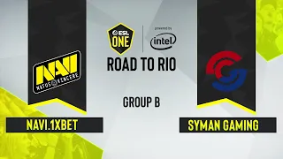 CS:GO - NAVI.1XBET vs. Syman Gaming [Dust2] Map 2 - ESL One: Road to Rio - Group B - CIS