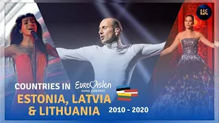 Countries in Eurovision | Estonia, Latvia & Lithuania - Tops (2010-2020)
