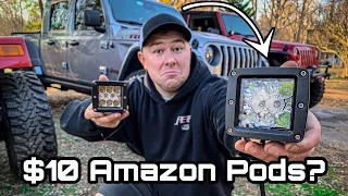 I Bought Amazons CHEAPEST Led Pod Lights... And I'm Oddly Impressed